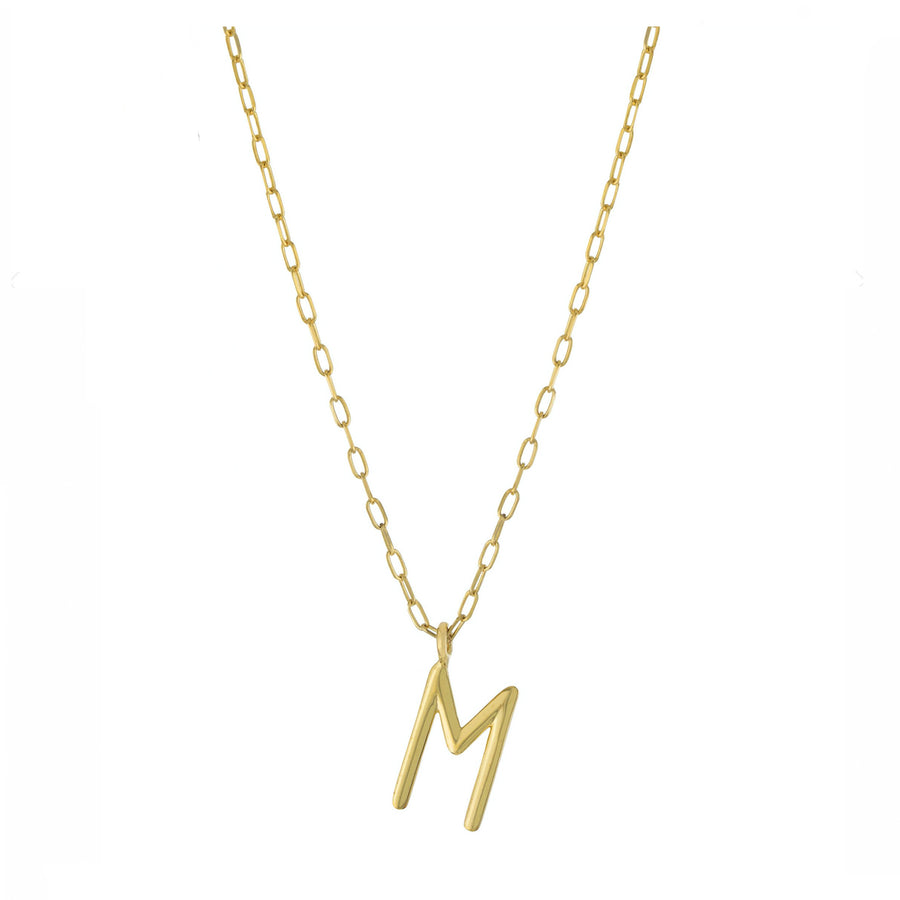 Personalized Initial Paperclip Chain Necklace