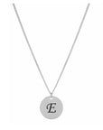 Personalized Script Initial Disc Necklace