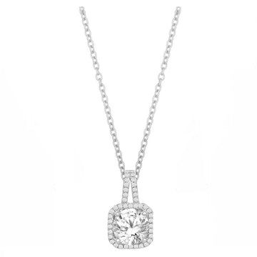 Cushion Halo Double Bale Necklace