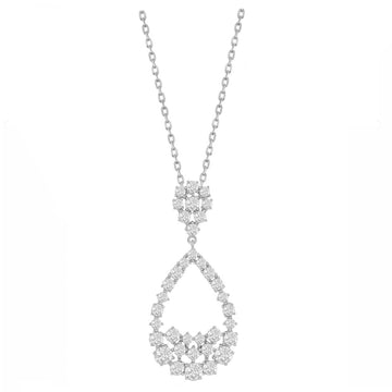Double Pear-Shaped Cluster Necklace