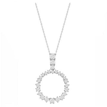 Graduated Circle Drop Necklace