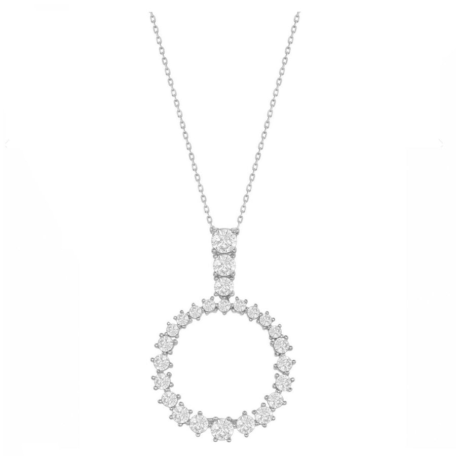Graduated Circle Drop Necklace