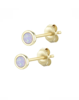 Opal Round Stud Earrings (Available in 7 Colors)