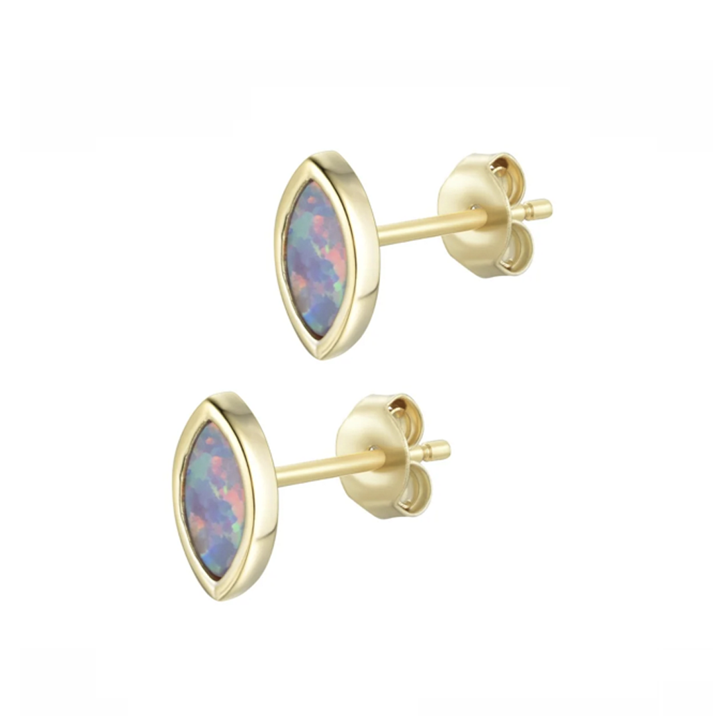 Opal Marquise Stud Earrings (Available in 8 Colors)