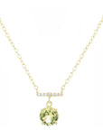 Crystal Solitaire Bar Necklace (Available in 6 Colors)