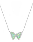 Opal Butterfly Necklace (Available in 10 Colors)