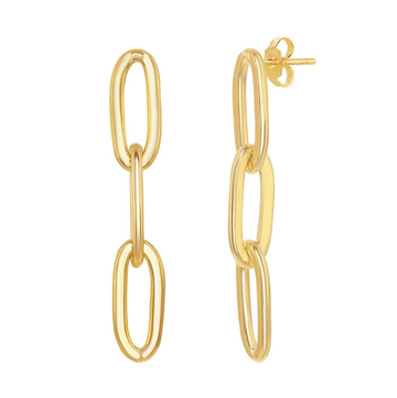 Paperclip Drop Earrings