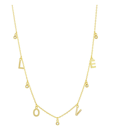 L O V E Dew Drop Necklace