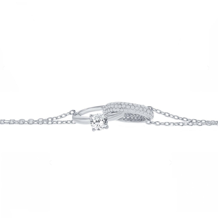 Interlocking Engagement Necklace