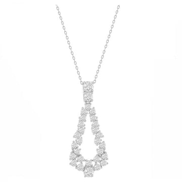 Pear-Shaped Cluster Necklace