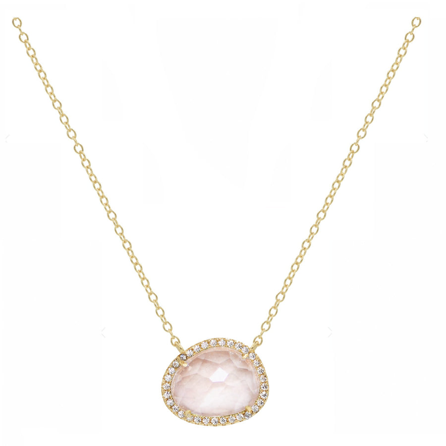 Morganite Pebble Necklace