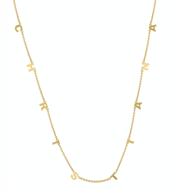 Personalized 10-Letter Name Necklace