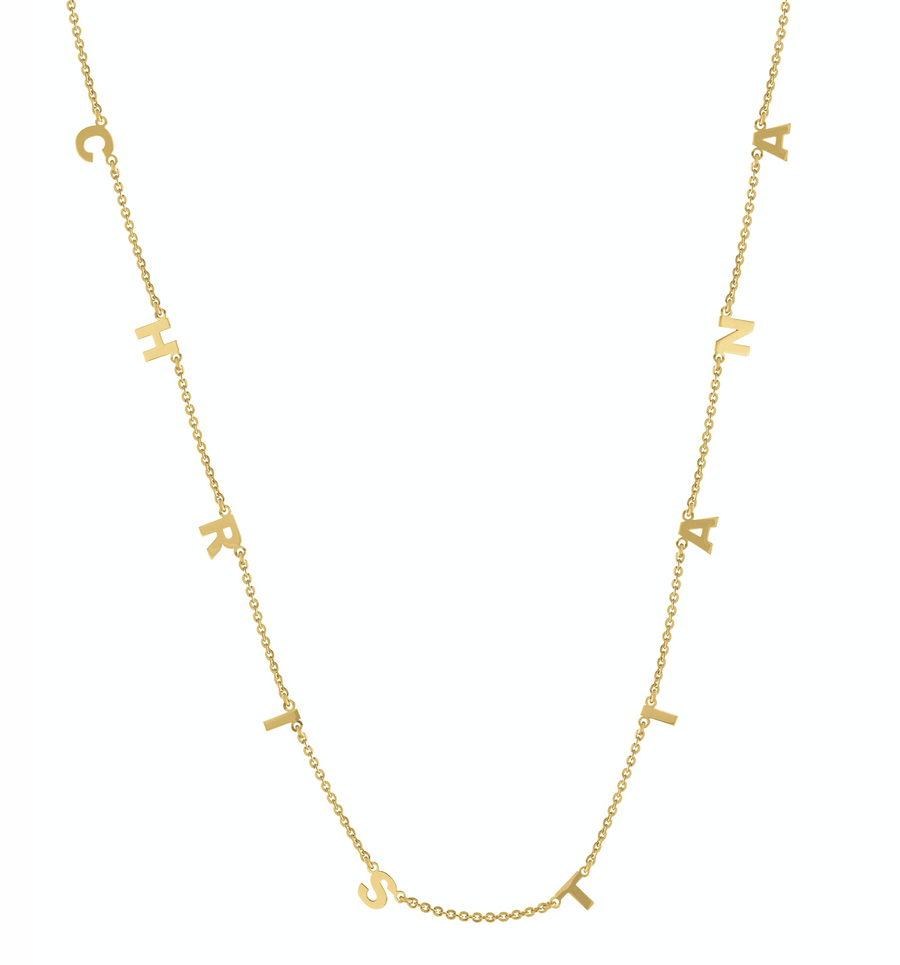 Personalized 10-Letter Name Necklace