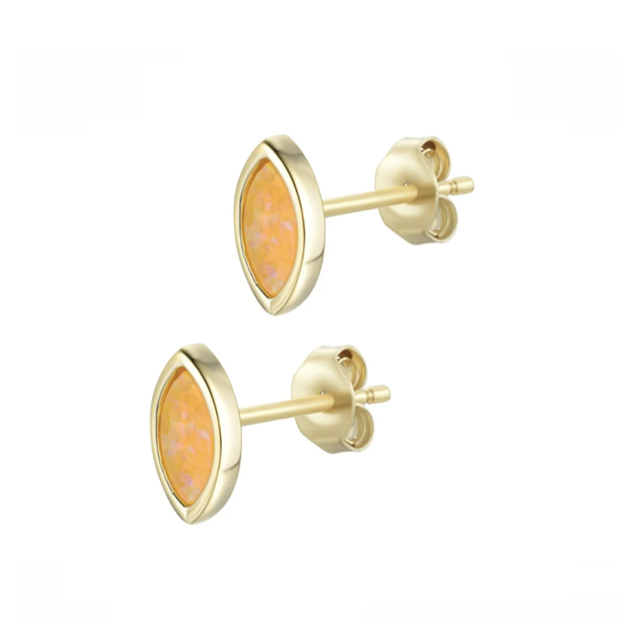 Opal Marquise Stud Earrings (Available in 8 Colors)