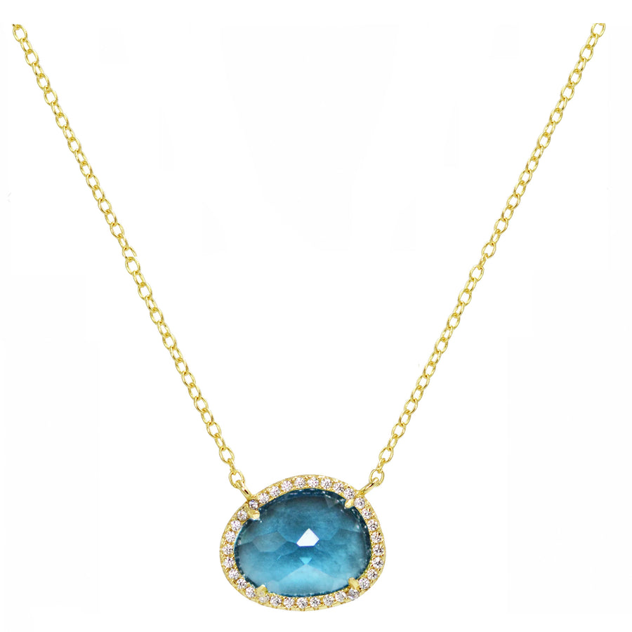 Pebble Gemstone Necklace (Available in 4 Colors)