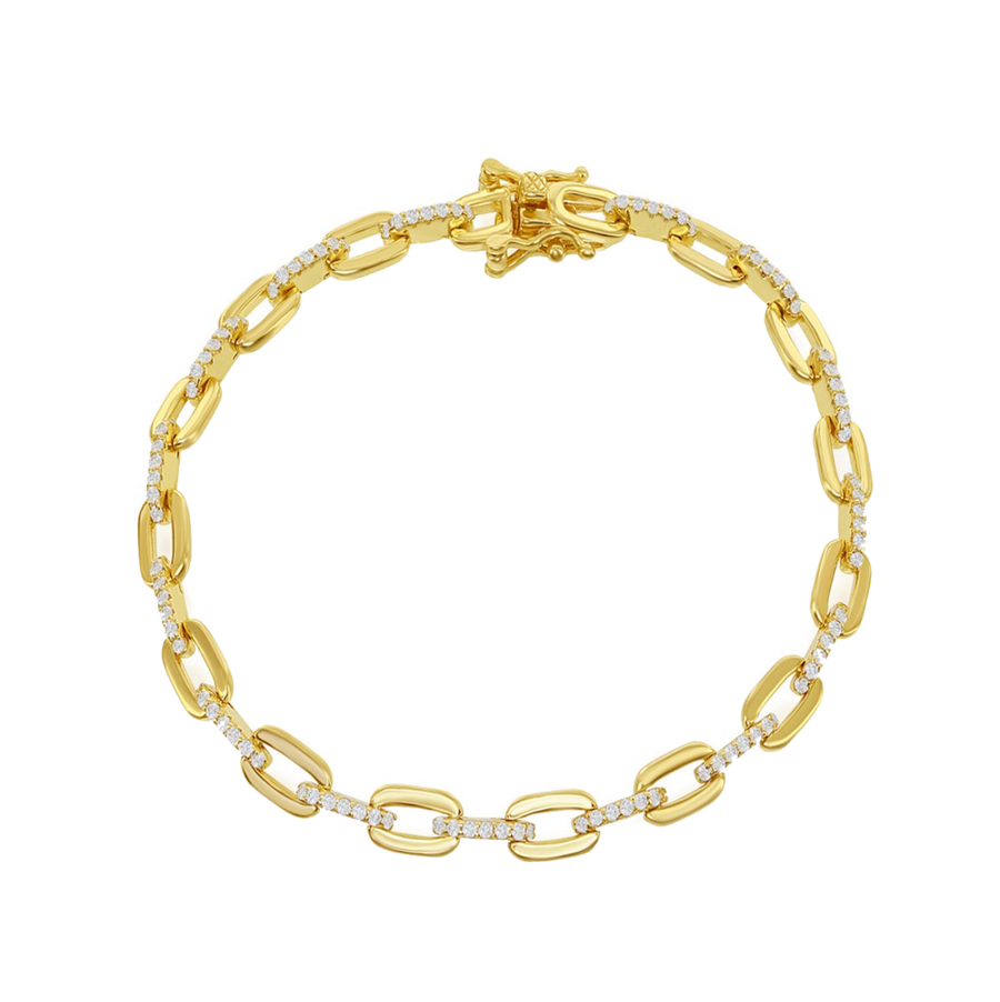 Paperclip Sparkle Bracelet