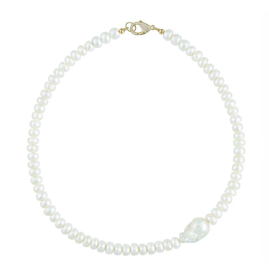 Baroque Station Pearl Necklace