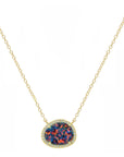Blue Opal Pebble Necklace (Available in 5 Colors)