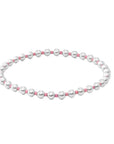 Colored Silver Baller Beaded Bracelet (Available in 8 Colors)