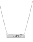 Personalized Police Shield Bar Necklace