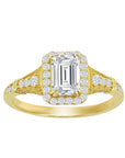 Emerald-Cut Vintage Inspired Ring