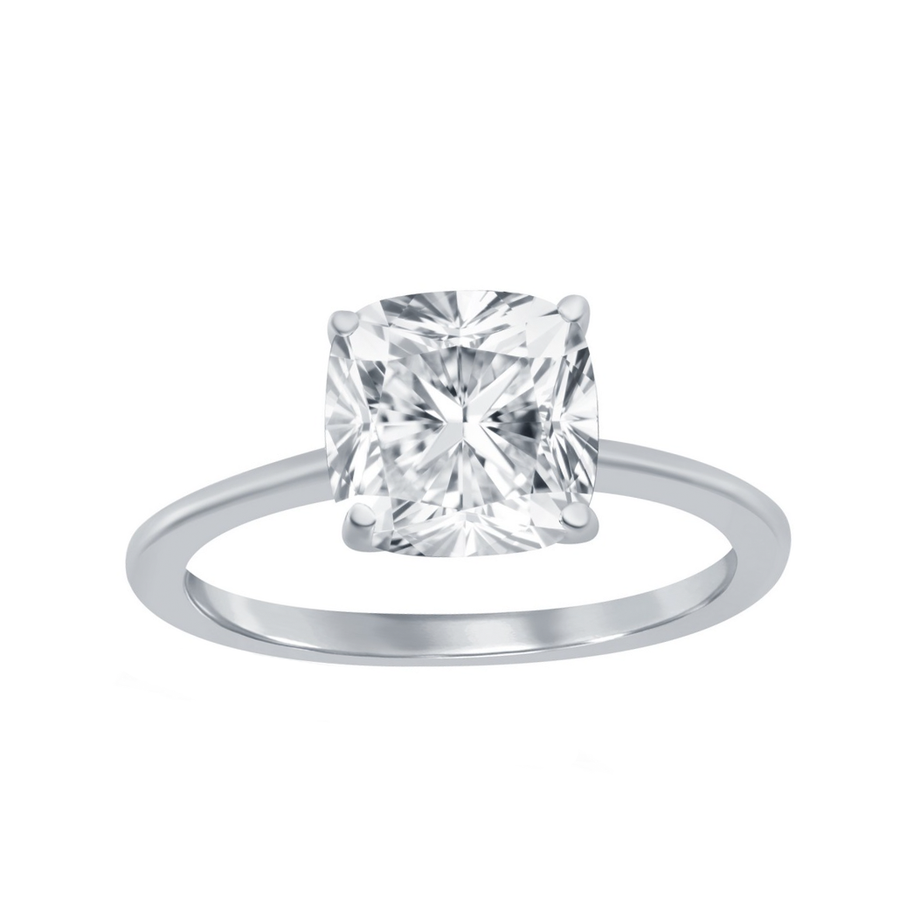Cushion-Cut Solitaire Ring