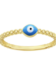 Beaded Evil Eye Ring