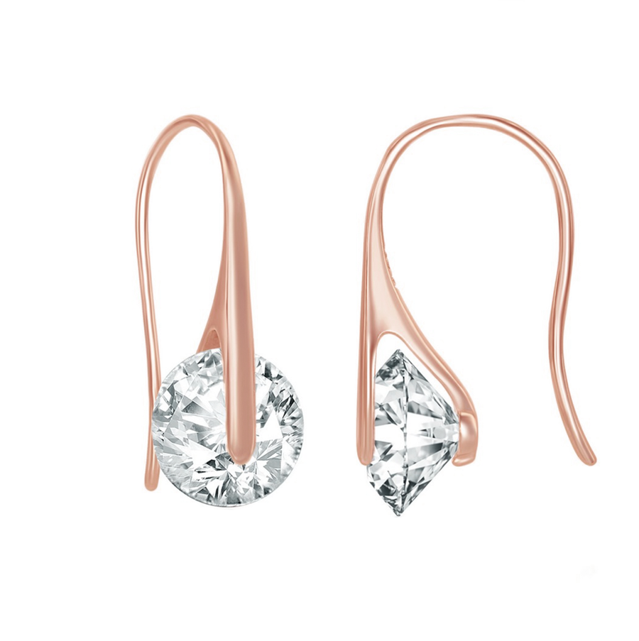 Spinning Sparkle Wireback Earrings