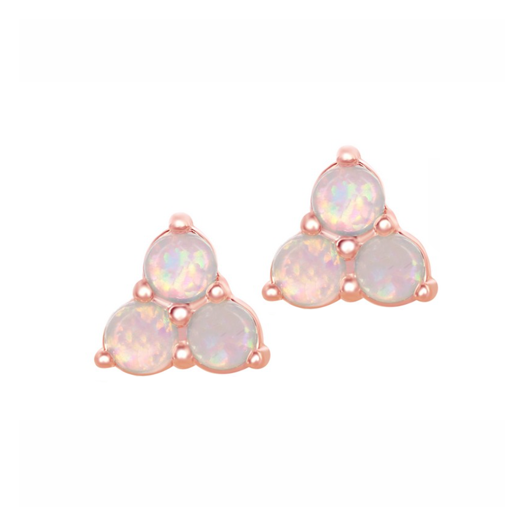 Opal Trio Stud Earrings