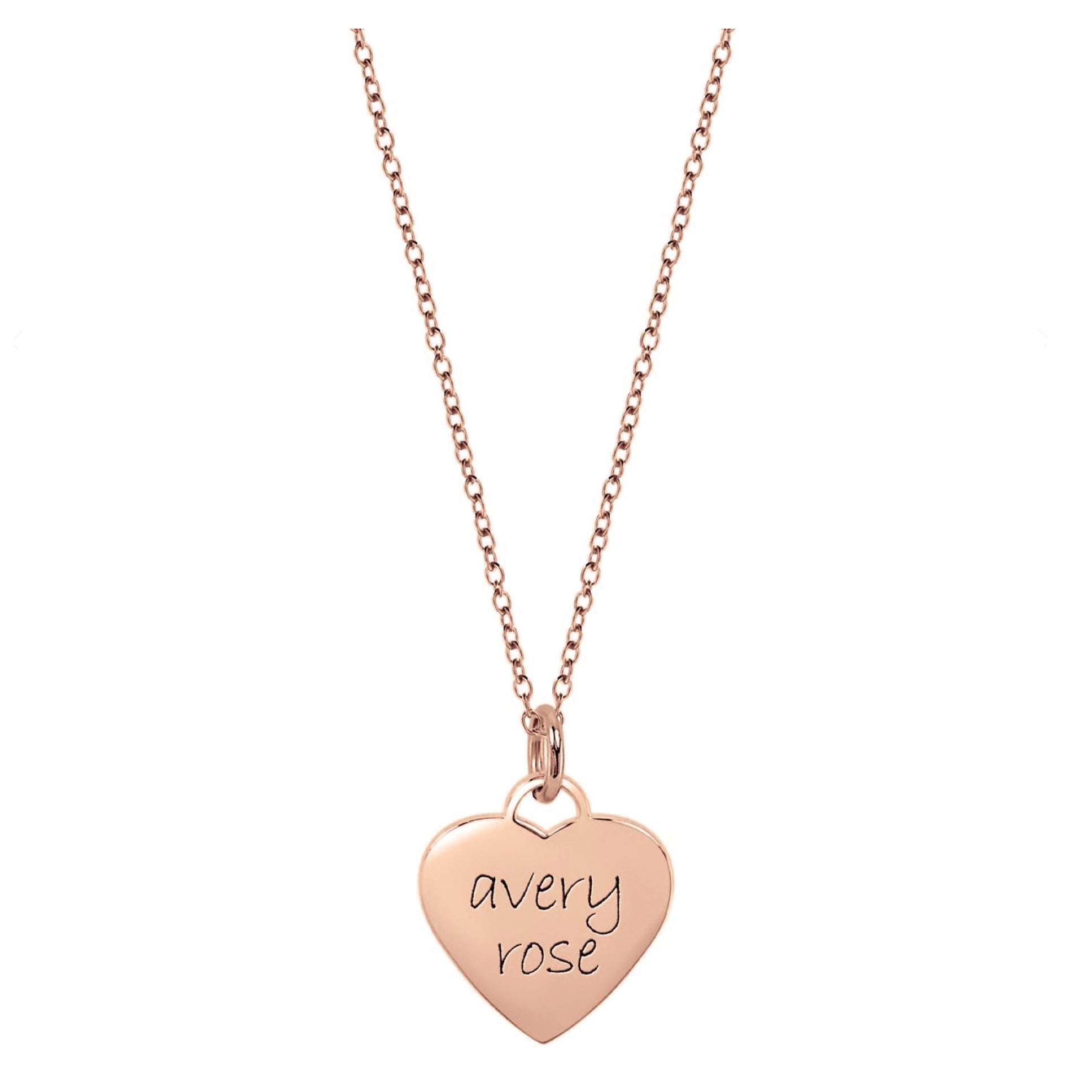 Personalized Heart Necklace