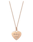 Personalized Diamond Embellished Heart Necklace