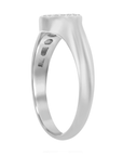 Pave Disc Signet Ring