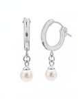 Pearl Drop Huggie Earrings