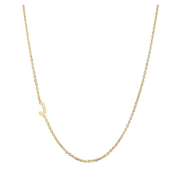 Personalized Sideways Initial Necklace