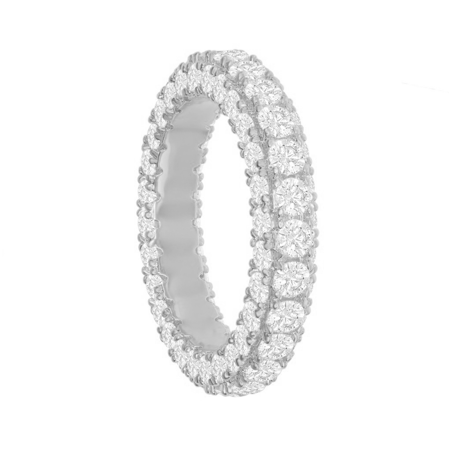 Triple Row Eternity Band