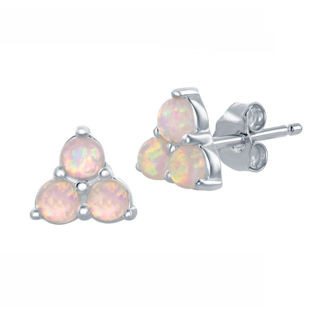 Opal Trio Stud Earrings
