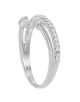 Half Eternity & Open Arrow Ring