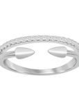 Half Eternity & Open Arrow Ring