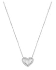 Baguette Heart Sparkle Necklace