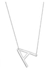 Sideways Initial Necklace