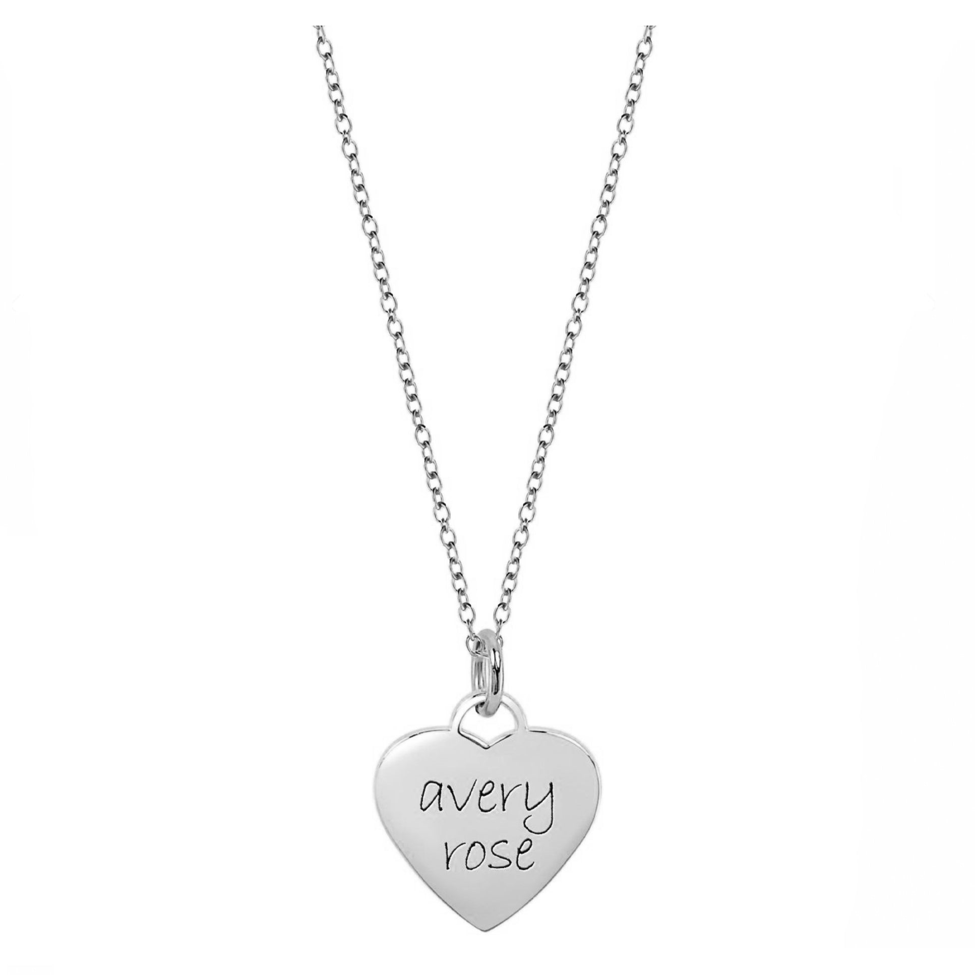 Personalized Heart Necklace