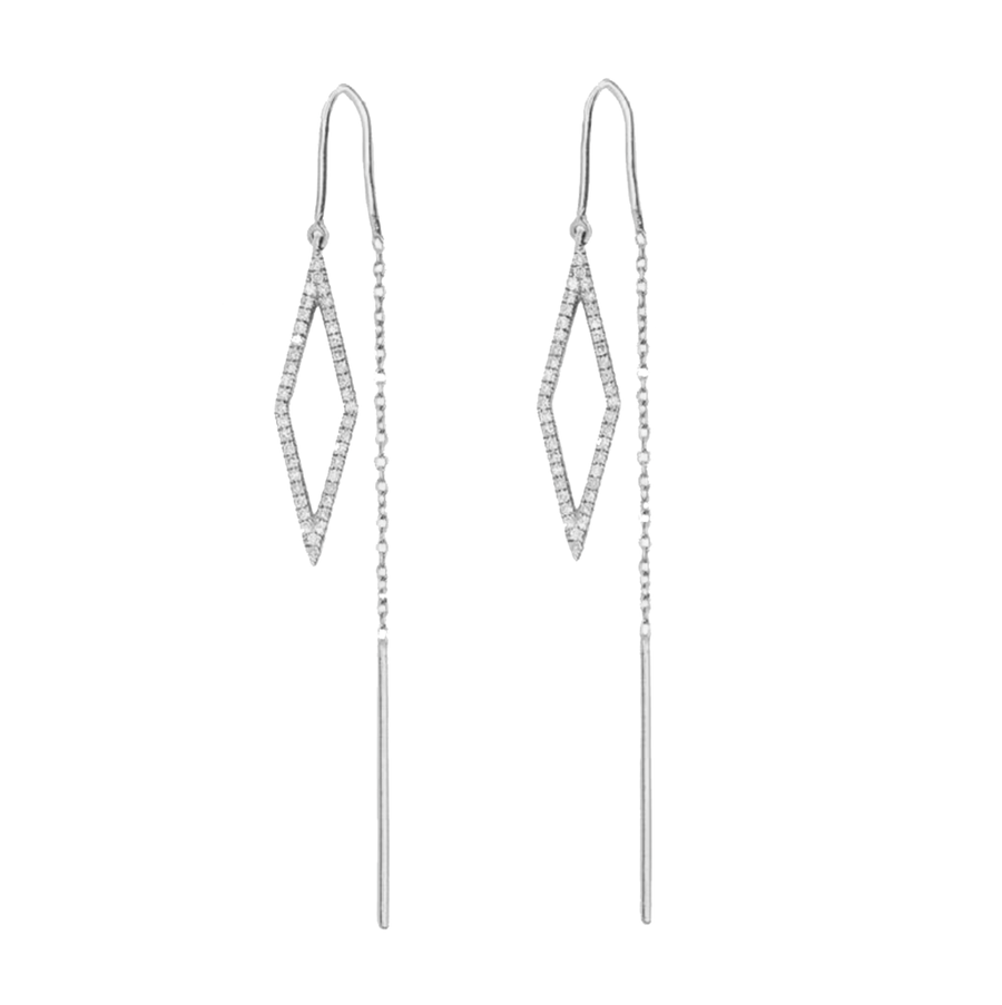 Rhombus Threader Earrings
