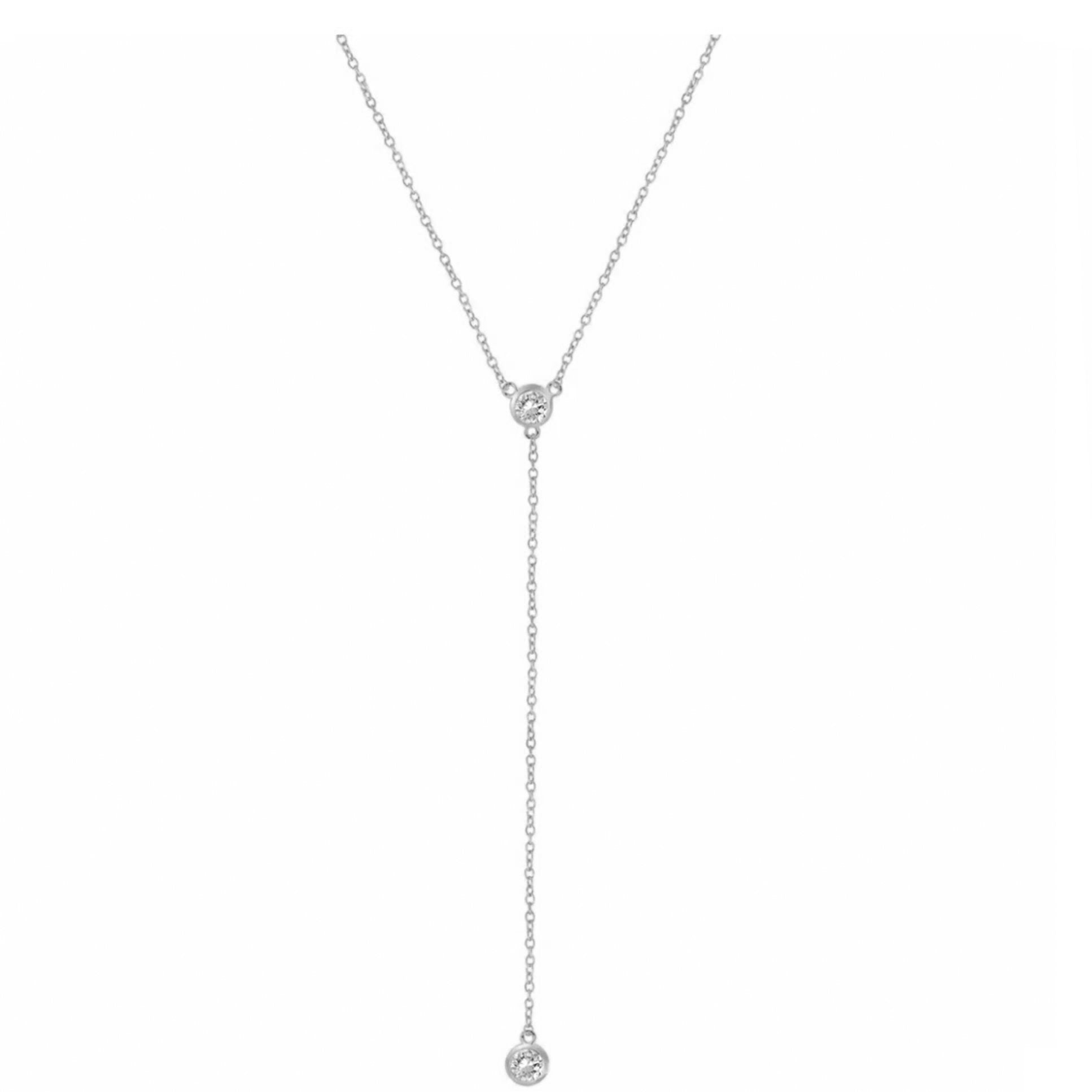 Sparkle Lariat Drop Necklace