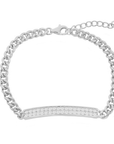 Pave Bar Curblink Bracelet