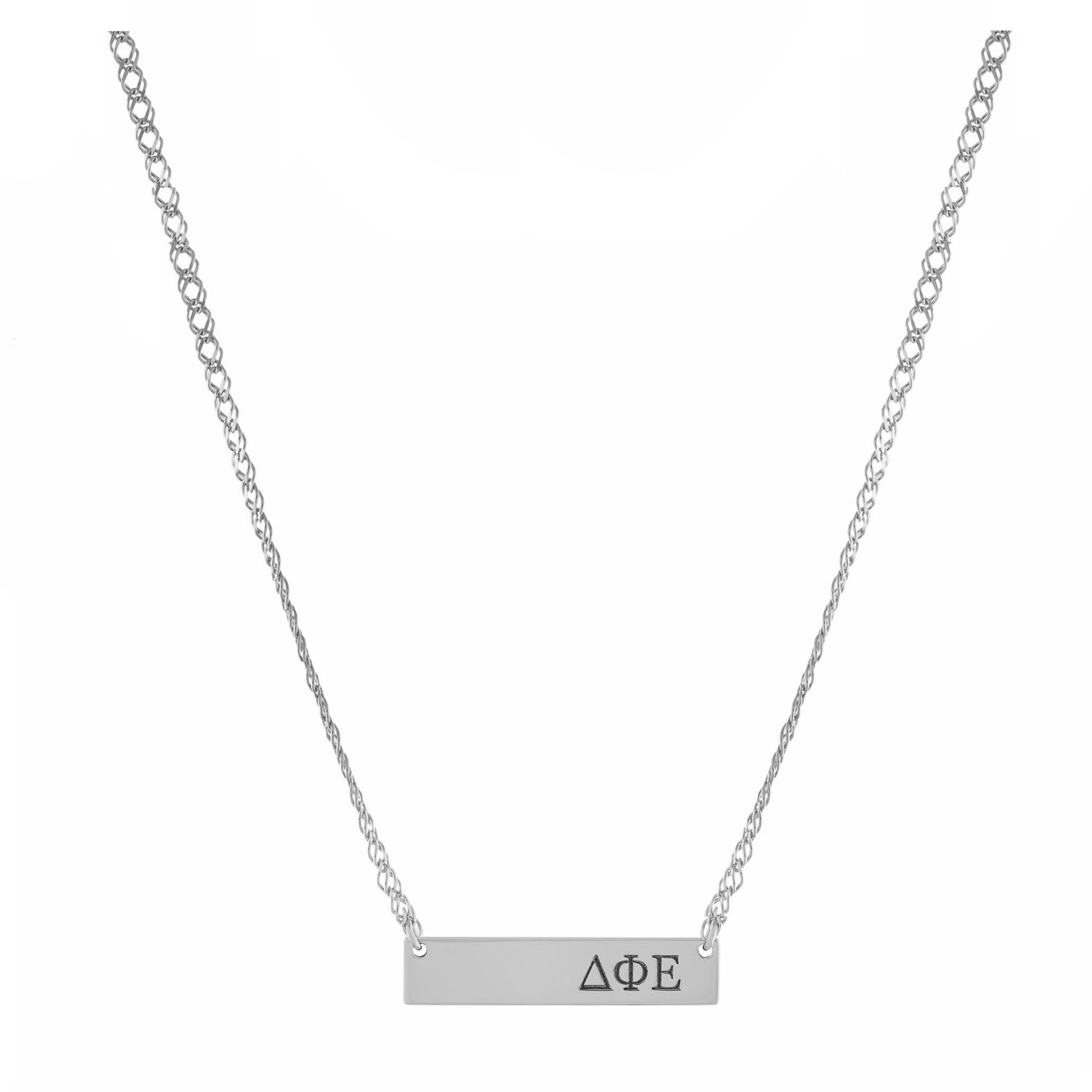 Personalized Sorority Bar Necklace