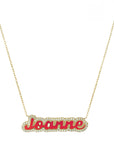 Personalized Sparkle snd Resin Name Necklace