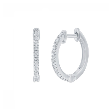 Diamond Huggies Earrings