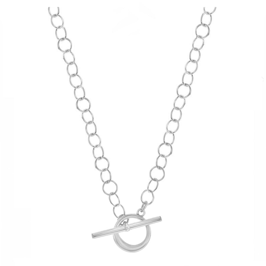 Circle Link Toggle Necklace