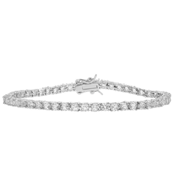 Classic White Topaz Tennis Bracelet