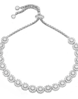Round Halo Bolo Bracelet